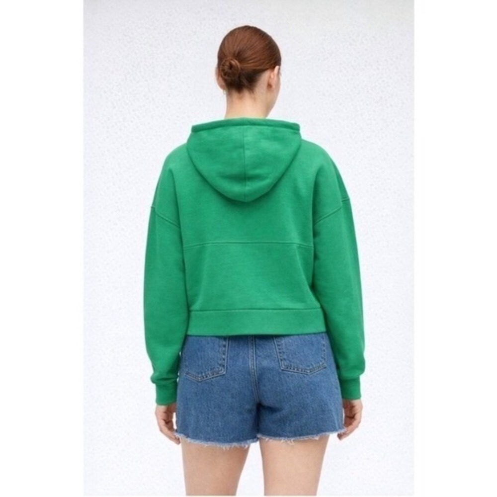 Everlane The Track Organic Cotton Hoodie Mint Green organic cotton small NEW - Picture 3 of 15